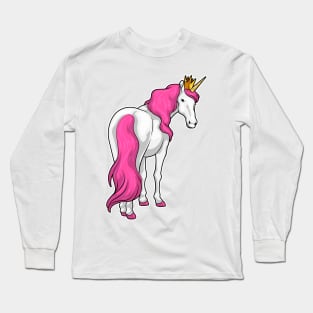 Unicorn Queen Crown Long Sleeve T-Shirt